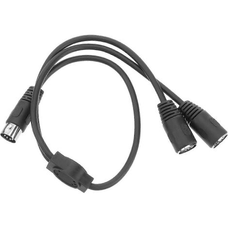Câble adaptateur DIN 5 broches mâle vers 2 DIN 5 broches femelles, longueur 0,5 mètre (1/2)