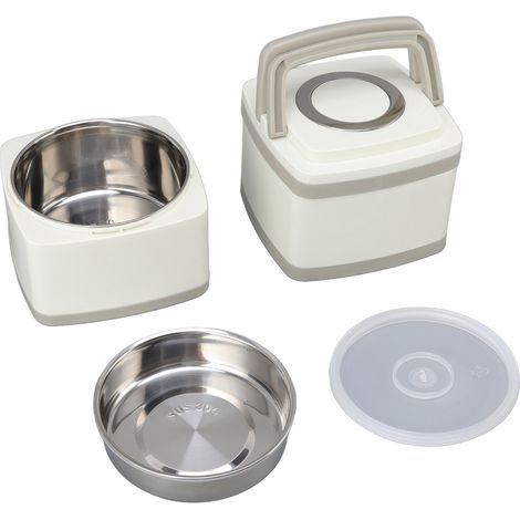Boîte-repas isotherme 304 en acier inoxydable, grande capacité 1,8L, double couche étanche pour repas chauds ou froids. (1/5)