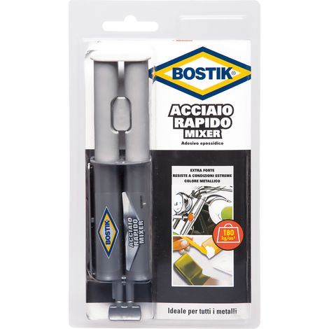ADESIVO 'ACCIAIO RAPIDO MIXER' ml. 24- 12 blister  - BOSTIK