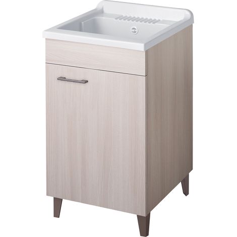 Lavatoio legno 1 anta interno 45x50 (H.85) vasca asse PP OLMO (1/5)