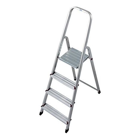 Corda escalera aluminio domÉstica 4 peldaÑos 000705 (1/5)