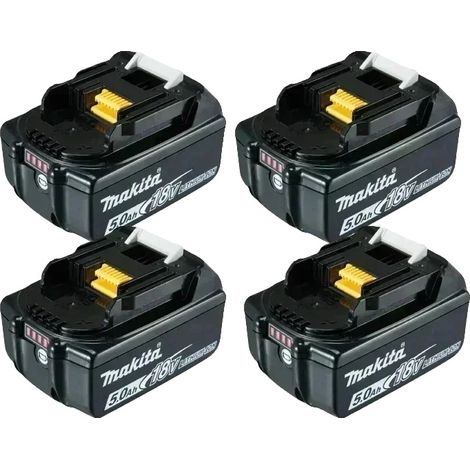 Akkus für Elektrowerkzeuge, wiederaufladbar, Li-Ion, kompatibel mit verschiedenen Modellen, 4STK 5.0Ah Batterien (1/2)