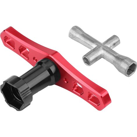 Clé à douille hexagonale en croix de 17 mm pour écrous de roue M2, M2.5, M3, M4 pour voiture/avion RC (1/5)