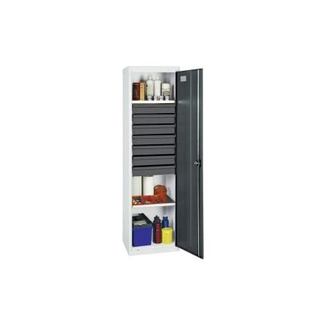 Stumpf  armadio  attrezzi  e  materiali  Serie  3000  grigio  chiaro/antracite  +  7  cassetti  100  mm  +  2  ripiani  estraibili  -  3005271
