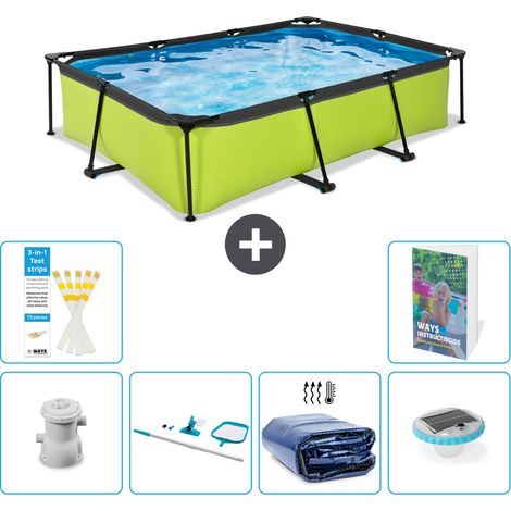 Exit Pool Rechteckig - 300x200x65 cm - 7-teilig S305
