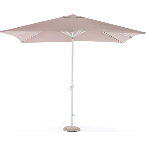 Ombrellone da Giardino 3x2 m Palo Ø38 mm in Alluminio e Poliestere Garden Grigio