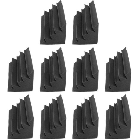10 panneaux de mousse acoustique en polyuréthane pour l'absorption du son (1/5)