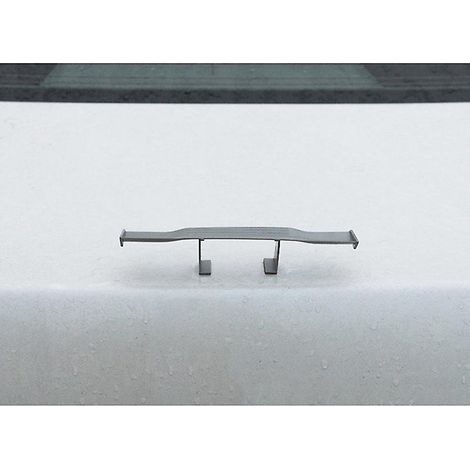 Aileron arrière universel de 6,7 pouces en fibre de carbone, mini aileron décoratif pour voiture (1/4)