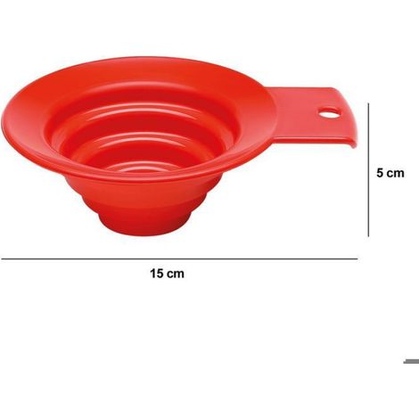 Entonnoir Pour Confitures Et Conserves - En Plastique Alimentaire Sans BPA - Lavable Au Lave-Vaisselle - Rouge - 1 Pièce (1/5)