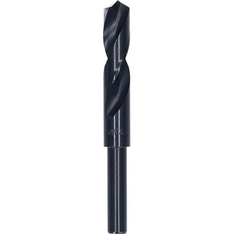 Foret à queue réduite en acier rapide noir, forets hélicoïdaux pour fer, queue de 1/2 pouce, 17,5 mm