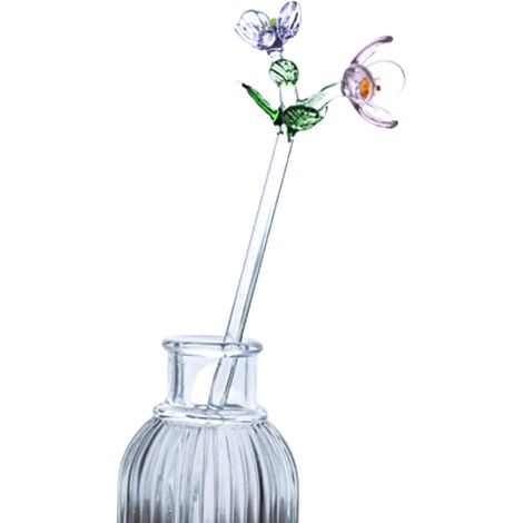 Fleurs en verre soufflé à la main pour la Saint-Valentin, Noël et les anniversaires (décoration) (1/5)