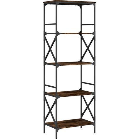 Maison Exclusive - Bücherregal 5 Böden Räuchereiche 59x35x171 cm