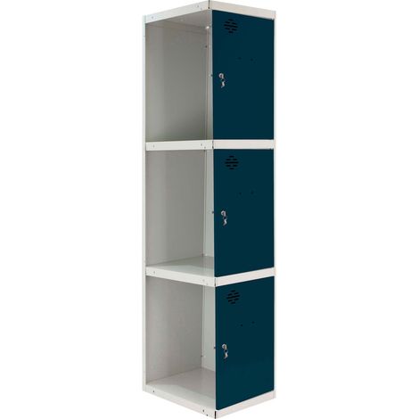 Simonrack Vestiaire moderne gris 3 portes métal (1/3)
