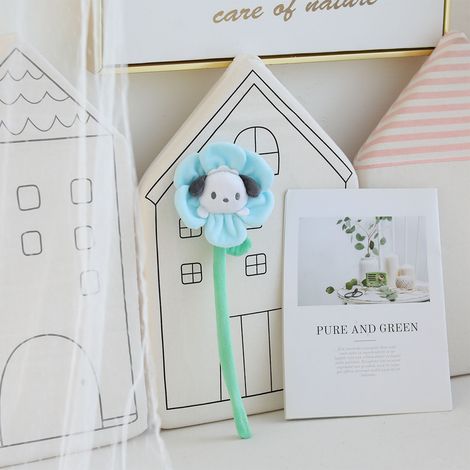 Adorable poupée Kuromi My Melody tournesol, porte-clés sac, bouton rideau, accessoire cheveux, bracelet, cadeau, bouquet de 33 cm (1/5)