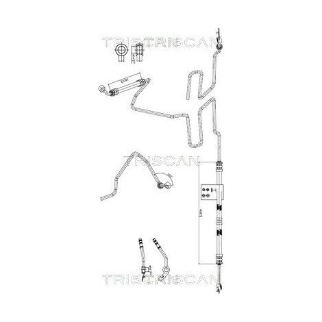 Tuyau hydraulique, direction TRISCAN 8516 29064 AUDI 1J0 422 893 GM