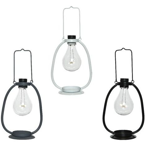 LAMPADA SOLARE LED LANTERNA CON LAMPADINA