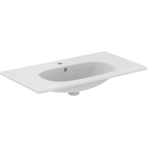 Ideal Standard Tesi - Lavabo ad incasso 83x45x17 cm, con 1 foro per miscelatore, bianco T350901 (1/5)
