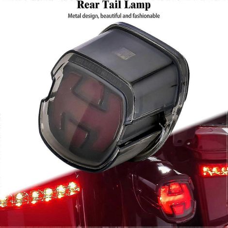 Feu arrière LED de freinage compatible avec Harley Sportster Touring Dyna Electra Road Glide Softail Road King Night Train Ultra Limited (1/4)