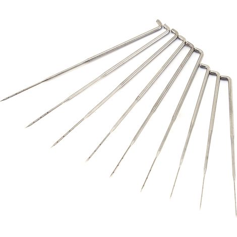 Lot de 9 outils de feutrage à l'aiguille, manche et porte-aiguilles, kit de bricolage pour laine feutrée, coffret artisanal (1/5)
