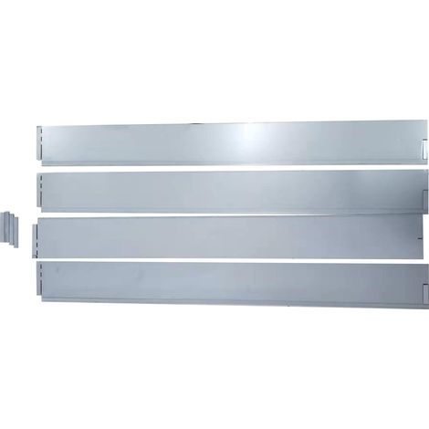 TrendLine Rasenkante Metall 1,19 m x 13 cm verzinkt - 4 Stück Rasenkante (1/2)