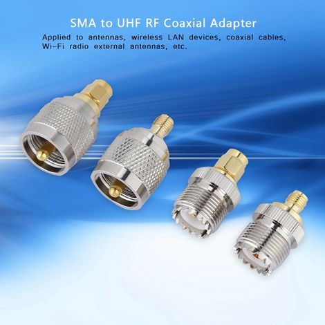 SMA-auf-UHF-Stecker/Buchse-auf-SMA-Buchse/Stecker-Adapterset für koaxiale HF-Steckverbinder (1/5)