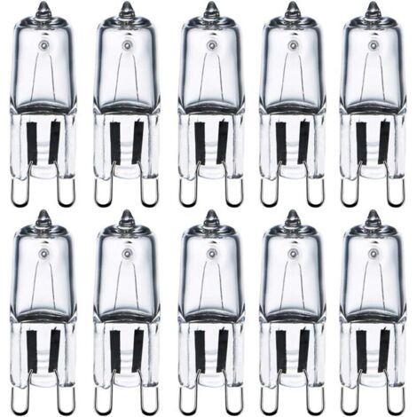 G9 220V 40W Halogenlampen Klarglas LED-Lampen Tischlampe Wandlampe Energiesparlampe Explosionsgeschützte Lampen Warmes Licht (10er-Pack).