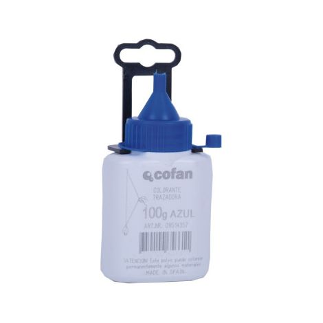 Frasco de polvo azul de trazado, varias capacidades           100 gr