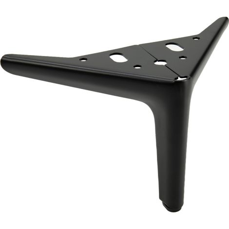 Pata de mueble Anchor Elegant, negro mate, altura 12 cm (1/5)