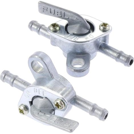 2 Stück Universal-Kraftstoffhahn, 6-mm-Kraftstoffschalter für Motorräder und Mopeds, Motorräder und Quads mit Abschaltfunktion (1/4)