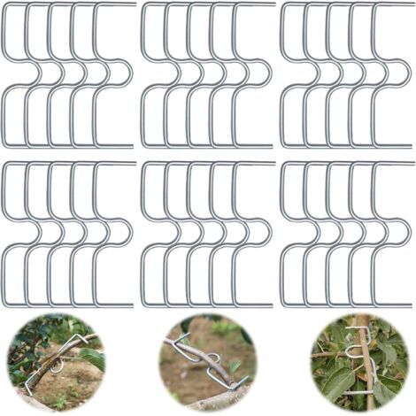 Lot de 30 écarteurs de branches d'arbre fruitier, support pour branches de fruits, pinces à branches en métal pour branches de jardin, pour écarter et étirer les branches d'arbres fruitiers,30 (1/5)
