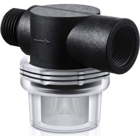 Filtre à crépine pour pompe à eau 1/2 pouce – Tamis acier inoxydable 50 mesh – Compatible pompes WFCO et Shurflo – Vissable et transparent