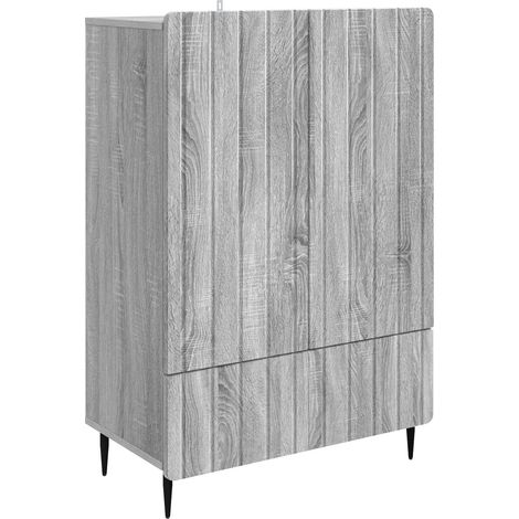Sideboard Graues Sonoma 66 x 34,5 x 97 cm Holzwerkstoff vidaXL