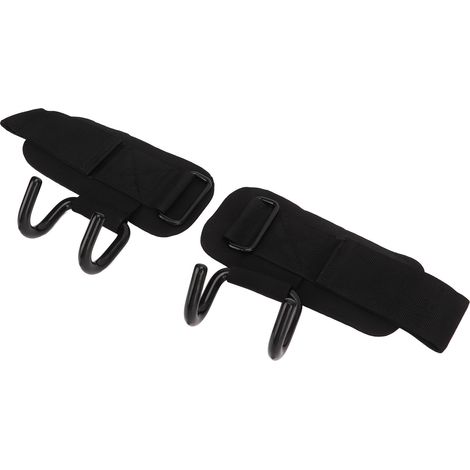 2 sangles de poignet ajustables en nylon et acier pour haltérophilie, musculation et fitness, ceinture de soutien renforcée (1/5)