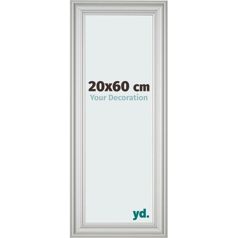 yd. - Cadre photo 20x60 - Argent Mat - MDF - Lazio