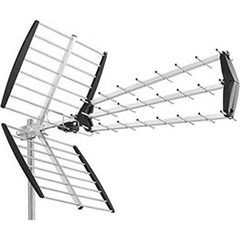 Trade Shop - Antenna Tv Uhf Dvb-t Digitale External 28 Db Hd 43 Elementos Dq-655 -