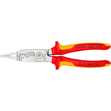 Pinces Pour Installations Electriques 200x85x20mm 1386200sb - KNIPEX (1/2)