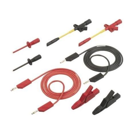 SKS Hirschmann PMS 4 Cordones de medida negro 1,50 m