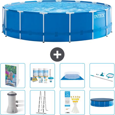 Intex Piscine Tubulaire Ronde - 457x122 cm - 9-pièces  S615