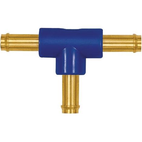 Riegler T-Schlauchverbindungsstutzen, für Schlauch LW 4 mm, Messing/POM (1/2)