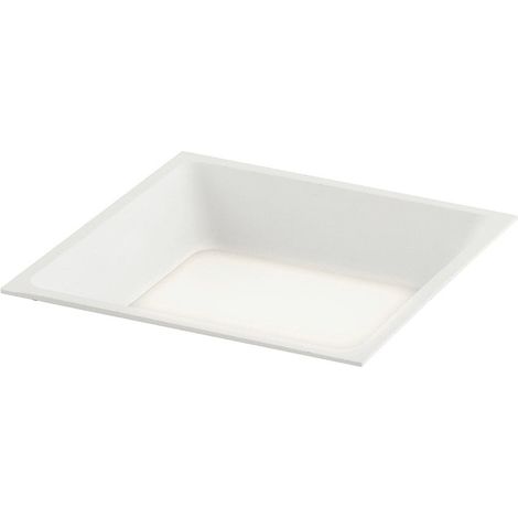 "Faretto ad incasso LED XANTO quadrato bianco con luce antiflesso 18W 4000K (luce naturale) 14.5x5.5 cm."