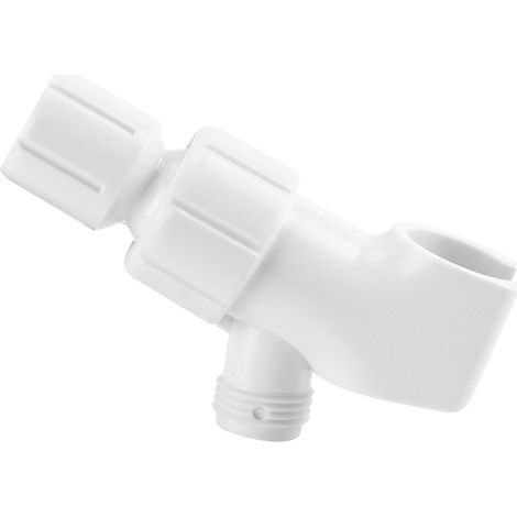 Inverseur douche blanc universel – adaptateur support douche main réglable – accessoire salle bain