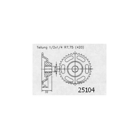 COURONNE RS 50 93-98 PAS 420 DIVERS 25104CZ43