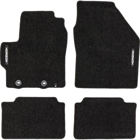 Tapis de Sol de Voiture pour Toyota Yaris Cross 2021-2025 Velours Noir 4Pcs