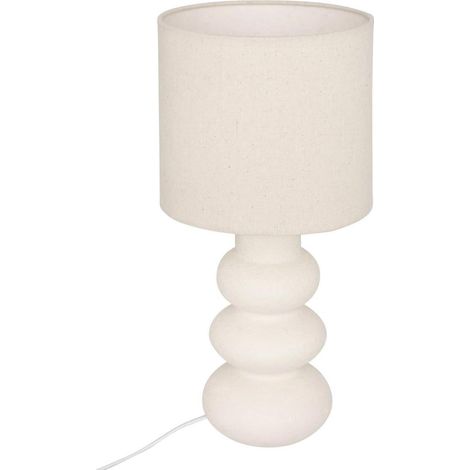 Lampe Design en Céramique "Alitha" 42cm Beige