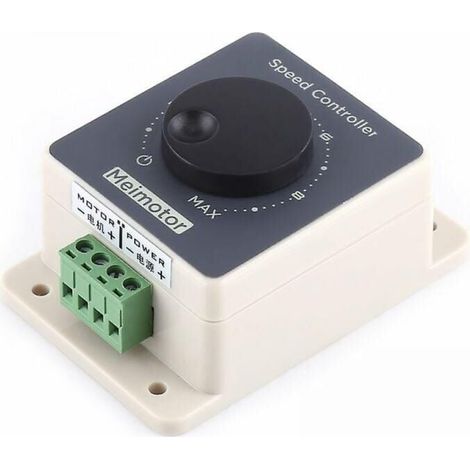 Contrôleur de vitesse de moteur 12 V, contrôleur de vitesse de moteur PWM, modulateur de largeur d'impulsion Dc10-60 V 20 A, coque étanche (1/4)