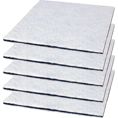 Lot de 5 filtres à charbon actif universels pour aspirateur, aspirateur, pré-moteur découpable, 150 x 150 mm, pour Philips Electrolux, AEG (1/3)
