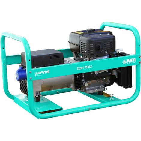 Groupe électrogène monophasé essence 7000 W – Moteur Robin-Subaru 14 CV – Autonomie 3h – Prise monophasée IP44 – 72 dB(A) – Worms (1/2)