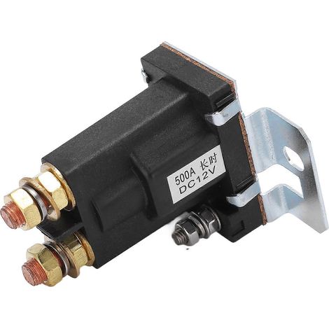 Relais de démarreur automobile 12 V 500 A, borne de connexion en cuivre rouge, pour système multi-batteries, chariot élévateur, ingénierie automobile (1/5)