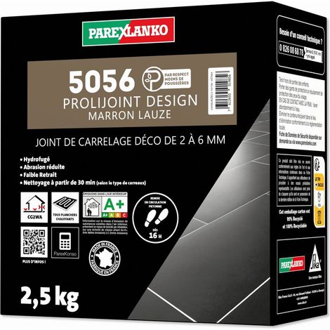 Joint de carrelage 2,5 Kg 5056 Prolijoint Design PAREXLANKO  Marron Lauze