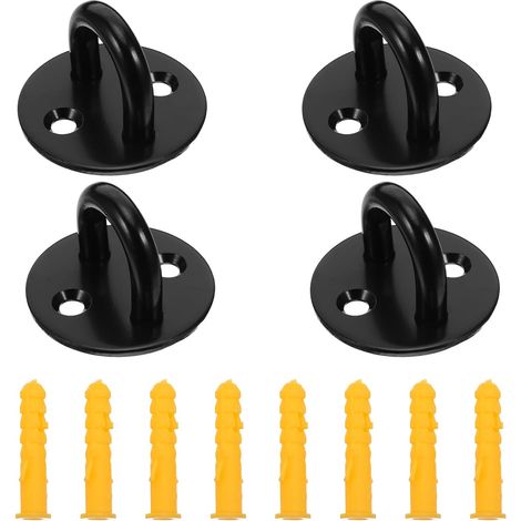 Lot de 4 crochets plafond, inox, pour suspension et à visser (1/5)